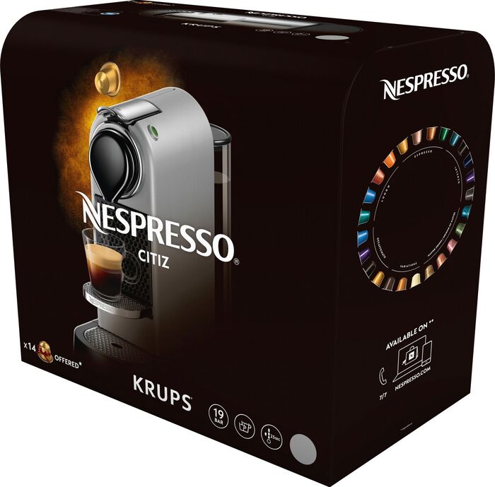 Nespresso CitiZ hylkjakaffivél - Silfur