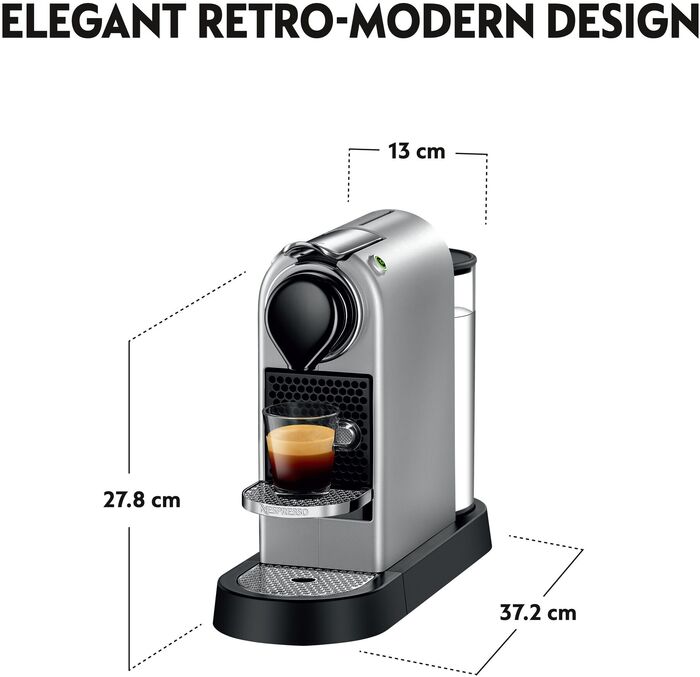 Nespresso CitiZ hylkjakaffivél - Silfur