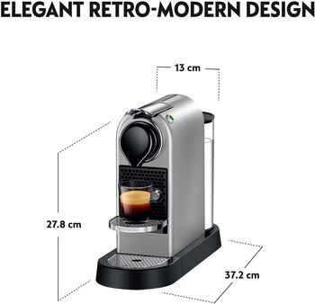 Nespresso CitiZ hylkjakaffivél - Silfur