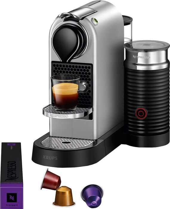 Nespresso CitiZ and Milk hylkjakaffivél - Silfur