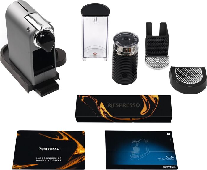 Nespresso CitiZ and Milk hylkjakaffivél - Silfur
