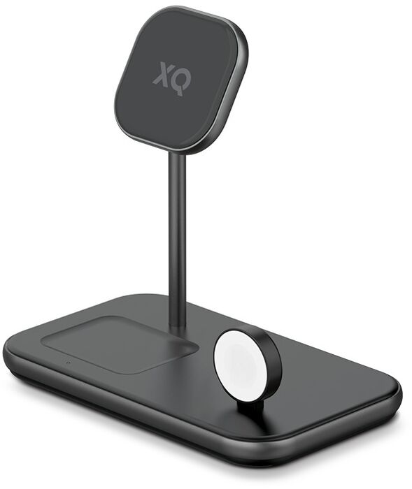 Product image not available for Xqisit þráðlaus hleðslustandur 3 í 1 Magsafe - Svört