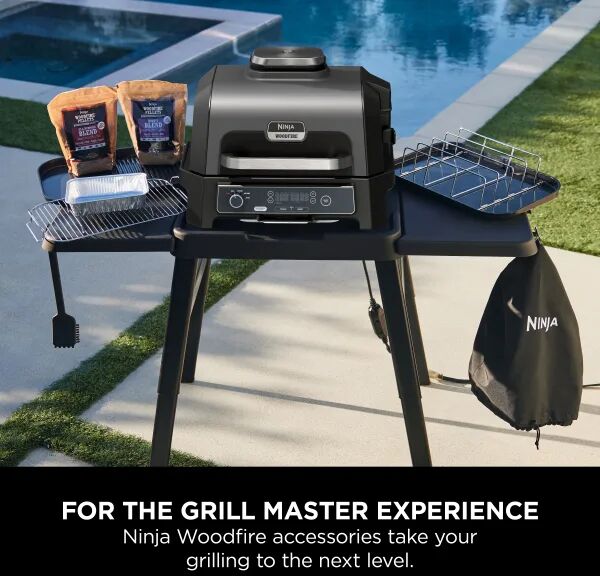 Ninja riffluð/flöt grillpanna f. Woodfire XL rafmagnsgrill