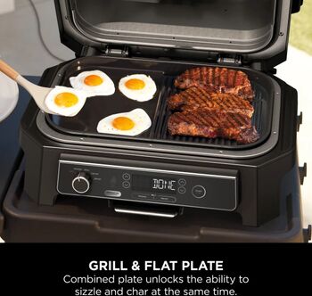 Ninja riffluð/flöt grillpanna f. Woodfire XL rafmagnsgrill