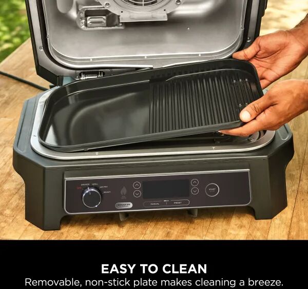 Ninja riffluð/flöt grillpanna f. Woodfire XL rafmagnsgrill