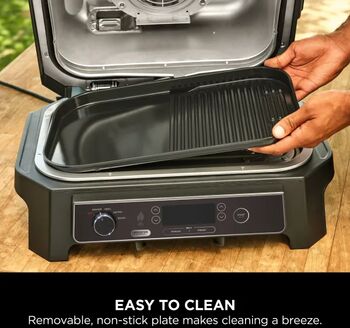 Ninja riffluð/flöt grillpanna f. Woodfire XL rafmagnsgrill