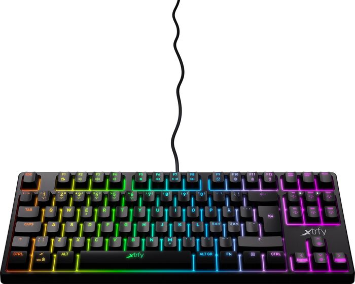 Xtrfy K4 TKL mekanískt lyklaborð - Svart
