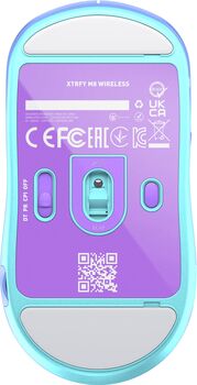 Xtrfy M8 þráðlaus leikjamús - Fjólublá 