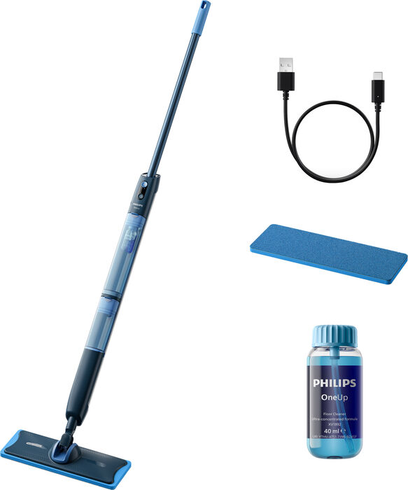 Philips OneUp skúringarmoppa - Blá