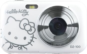 Product image not available for YASHICA Hello Kitty DZ‑100 stafræn myndavél - Hvít 