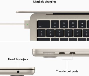 Apple MacBook Air M2 (2022) 13" 512 GB - Gyllt