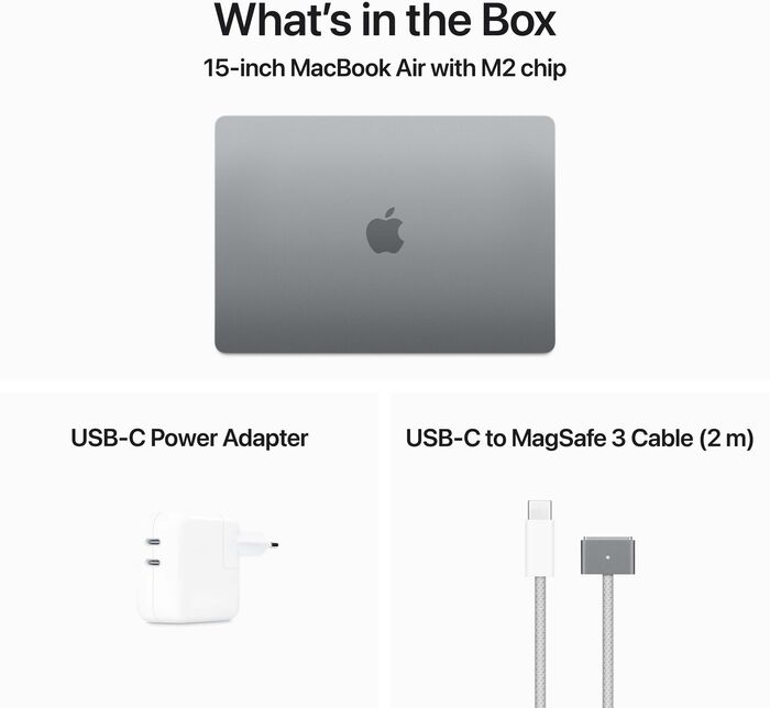 Apple MacBook Air M2 (2023) 15" 16/512 GB - Grá