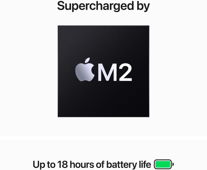 Apple MacBook Air M2 (2023) 15" 8/256 GB - Dökkblá