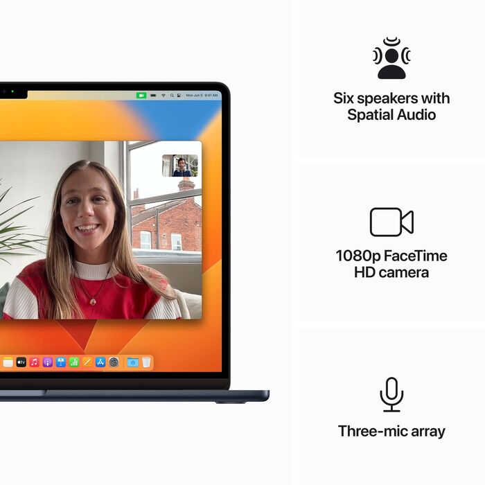 Apple MacBook Air M2 (2023) 15" 8/256 GB - Dökkblá