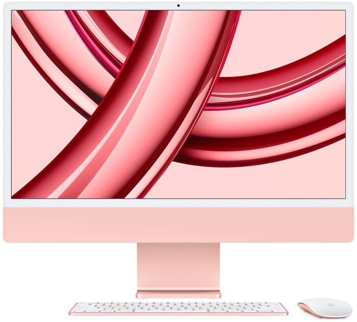Apple iMac (2023) 8/256 24" borðtölva - Bleik