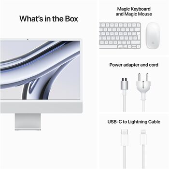 Apple iMac (2023) 8/512 24" borðtölva - Silfur