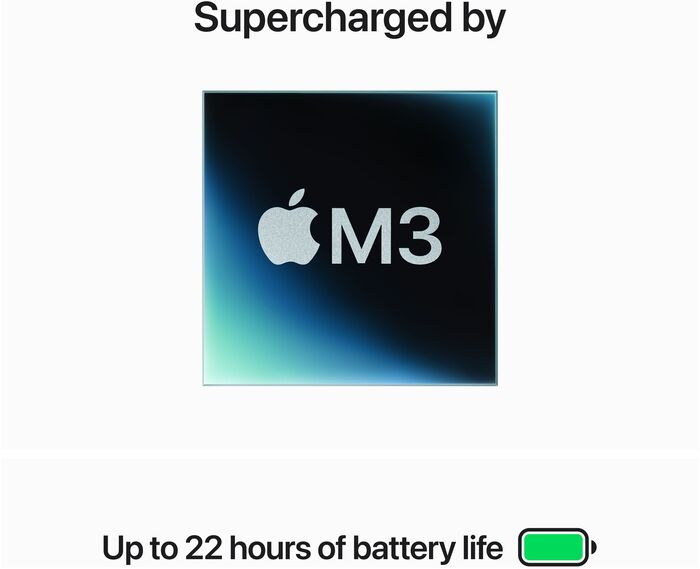 Apple MacBook Pro 14" (2023) M3/8/512 fartölva - Silfur