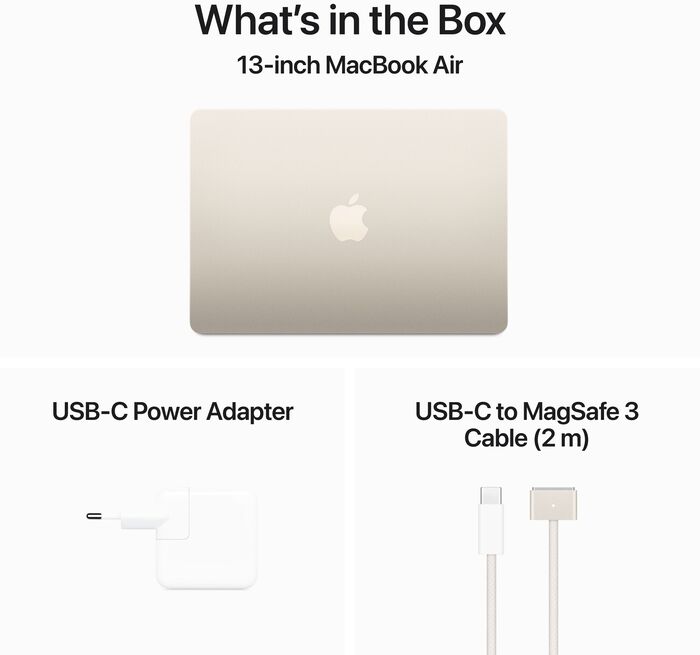 Apple MacBook Air M3 (2024) 13" 8/256 GB - Gyllt