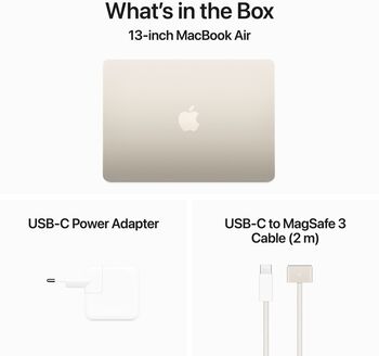 Apple MacBook Air M3 (2024) 13" 8/256 GB - Gyllt