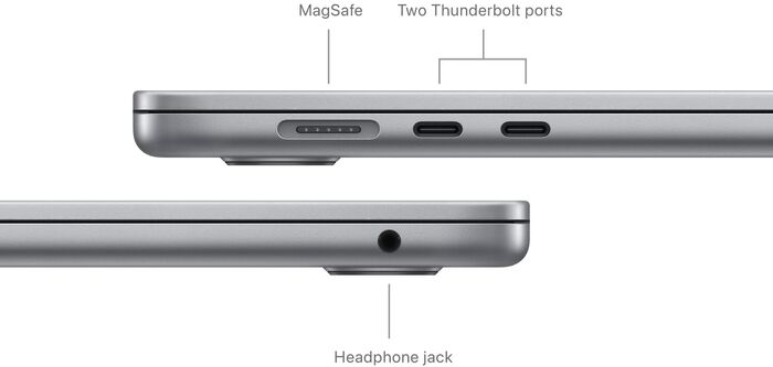 Apple MacBook Air M3 (2024) 15" 16/256 GB - Grá