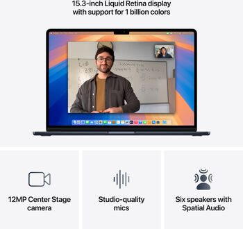 Product image not available for Apple MacBook Air M4 (2025) 15" 16/256 GB - Dökkblá