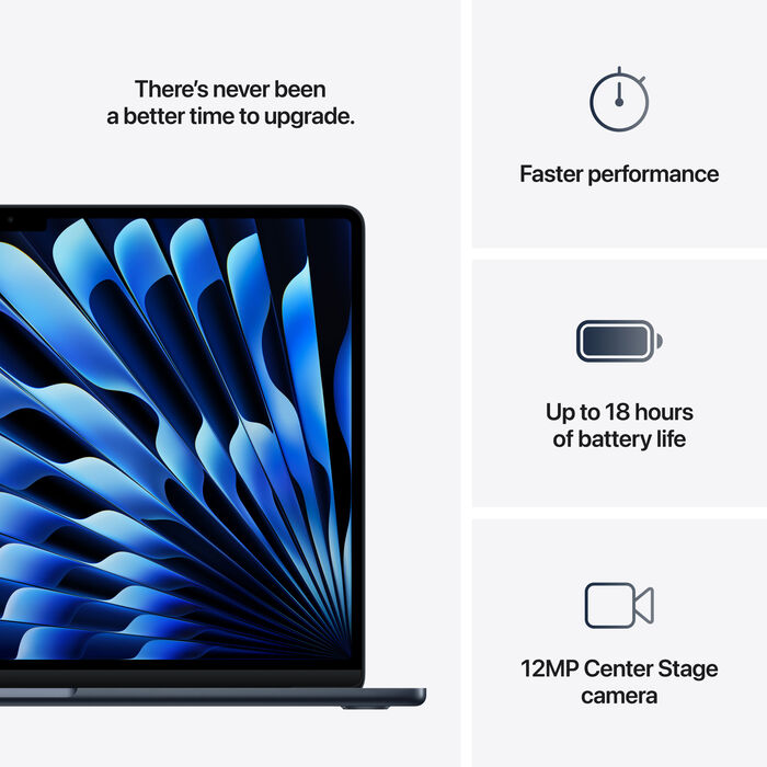 Product image not available for Apple MacBook Air M4 (2025) 15" 16/256 GB - Dökkblá