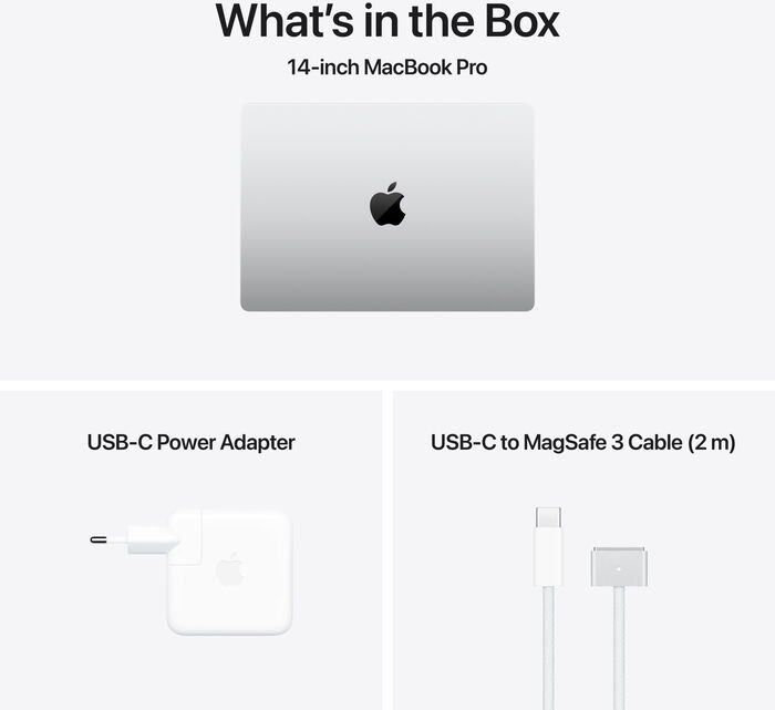 Apple MacBook Pro 14" (2024) M4/16/1TB fartölva - Silfur