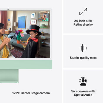 Apple iMac (2024) 16/256 24" borðtölva - Græn