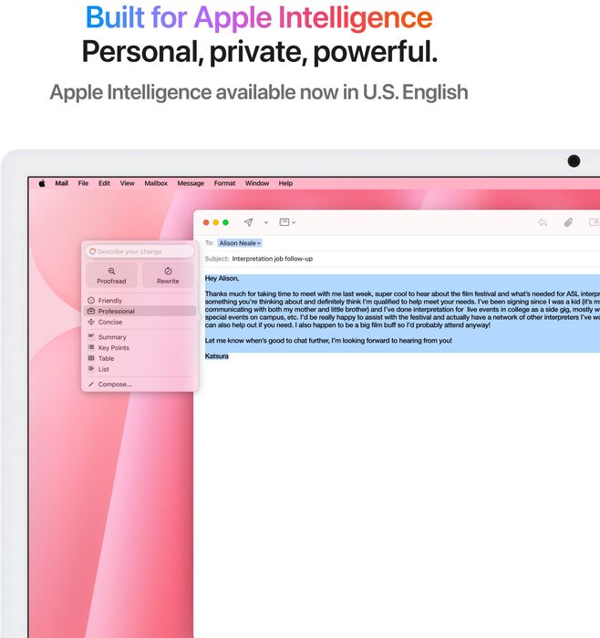 Apple iMac (2024) 16/256 24" borðtölva - Bleik