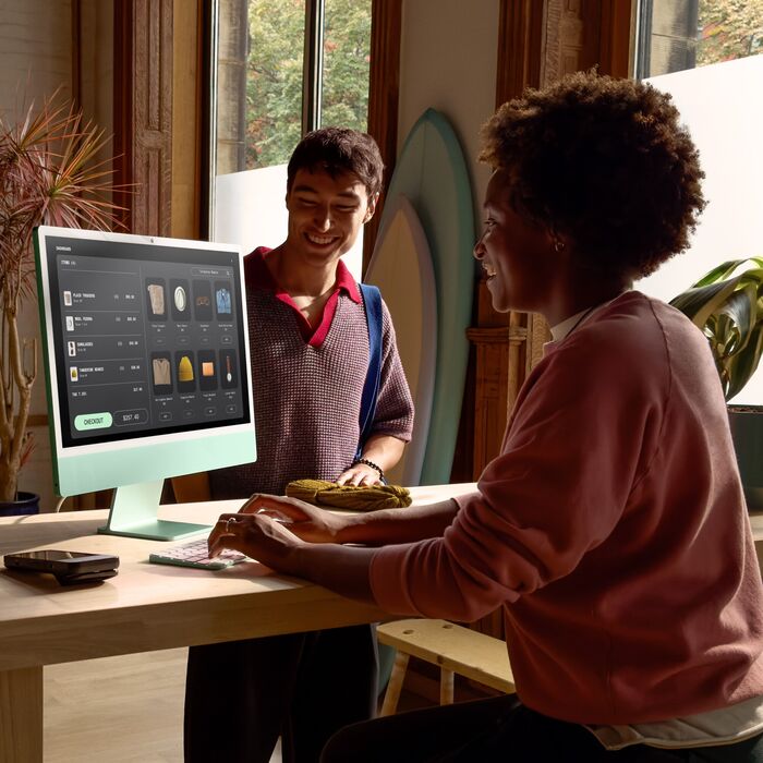 Apple iMac (2024) 16/256 24" borðtölva - Bleik