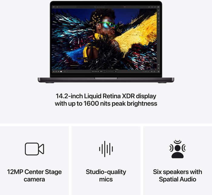 Apple MacBook Pro 14" (2024) M4Pro/24/1TB fartölva - Space Black