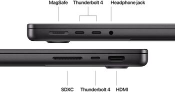 Apple MacBook Pro 14" (2024) M4Pro/24/1TB fartölva - Space Black