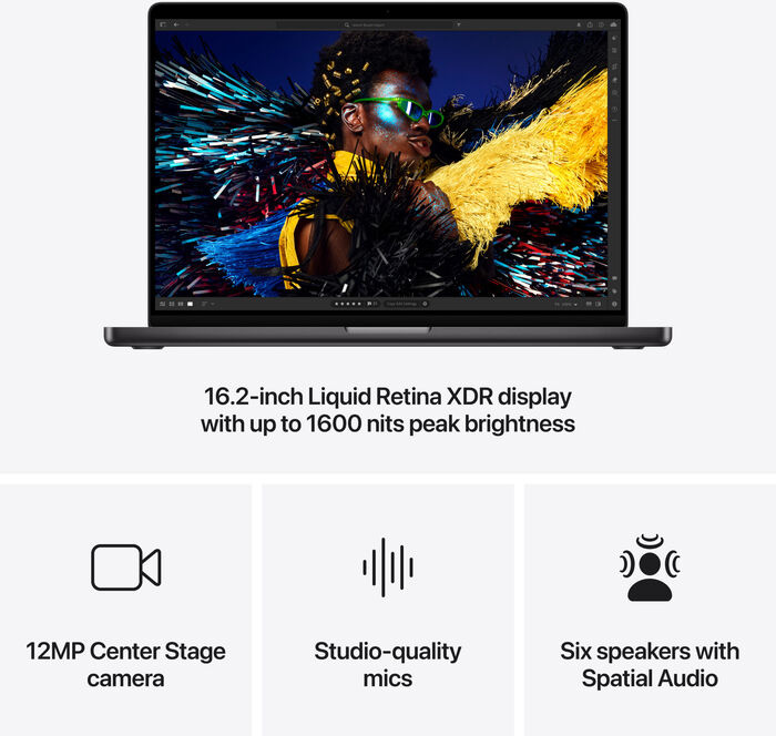 Apple MacBook Pro 16" (2024) M4 Max/48/1TB fartölva - Space Black