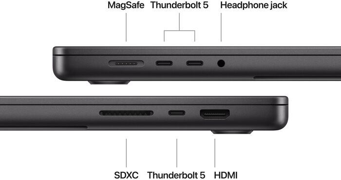 Apple MacBook Pro 16" (2024) M4 Max/48/1TB fartölva - Space Black