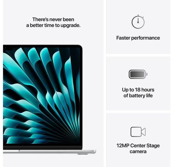 Apple MacBook Air M4 (2025) 15" 24/512 GB - Silfur