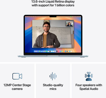 Apple MacBook Air M4 (2025) 13" 16/512 GB - Blá