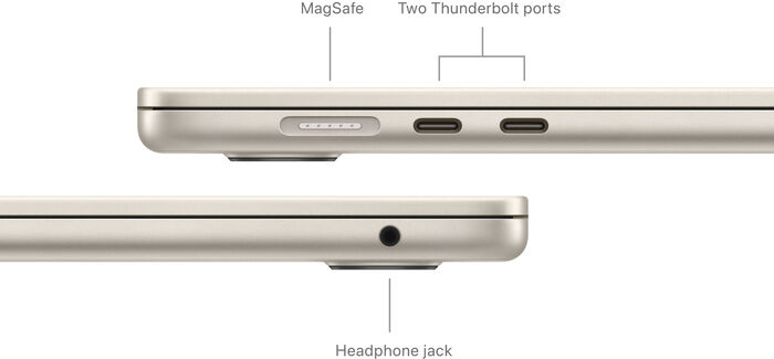 Apple MacBook Air M3 (2024) 15" 24/512GB - Hvít