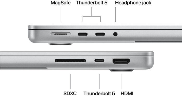 MacBook Pro 14" (2026) M5 Pro/24/1TB fartölva - Silfur