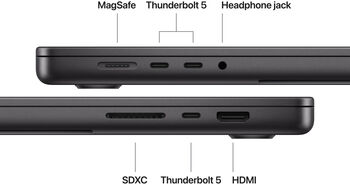 MacBook Pro 16" (2026) M5 Max/36/2TB fartölva - Svört