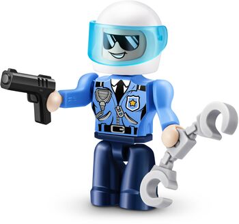 Zuru Max City lögreglubíll og mótorhjól 