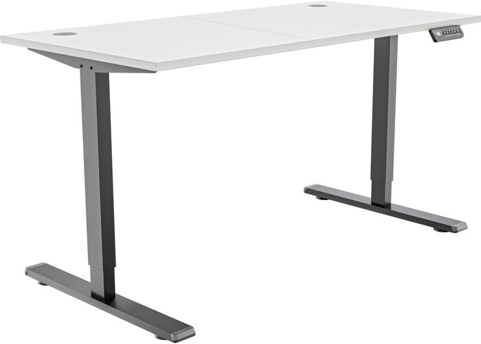 Zen Elevate 120 Hækkanlegt skrifborð - Svart/Hvítt