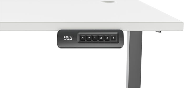 Zen Elevate 120 Hækkanlegt skrifborð - Svart/Hvítt