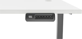 Zen Elevate 120 Hækkanlegt skrifborð - Svart/Hvítt