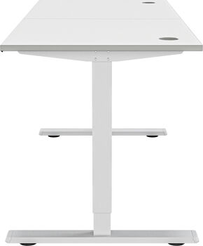 Zen Elevate 140 Hækkanlegt skrifborð - Hvítt