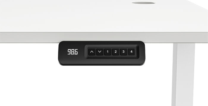 Zen Elevate 140 Hækkanlegt skrifborð - Hvítt