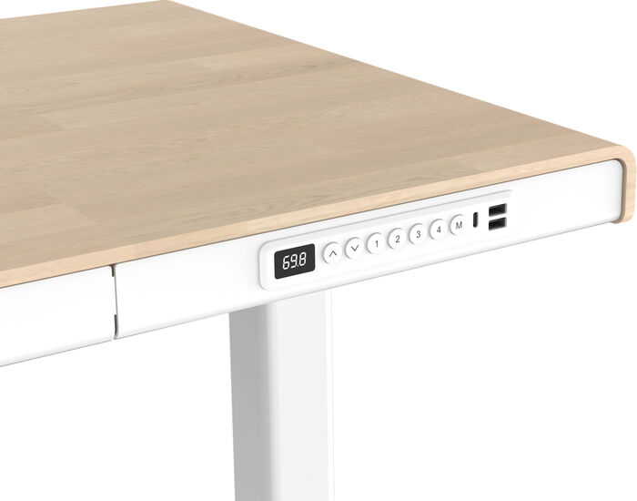 Zen Glide 120 Hækkanlegt skrifborð - Hvítt