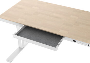 Zen Glide 120 Hækkanlegt skrifborð - Hvítt