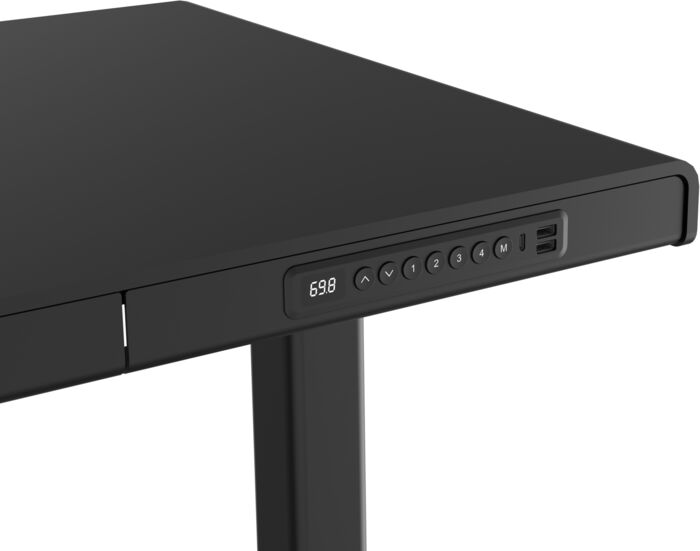Zen Glide 120 Hækkanlegt skrifborð - Svart